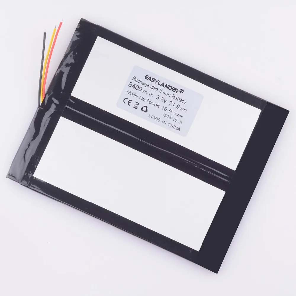 Литий полимерный аккумулятор высокой емкости 3 8 V 8400mAh для TECLAST TBOOK 16 POWER Tablet PC