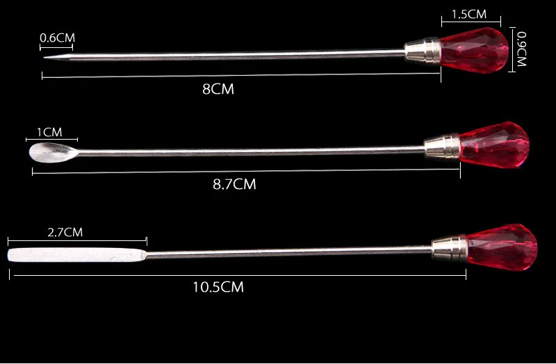 1 шт., инструменты для перемешивания ногтей, акриловая пудра, жидкая УФ-Гелевая ложка, шпатель, шпатель, точечная ручка, клей для ногтей, инструмент для маникюра