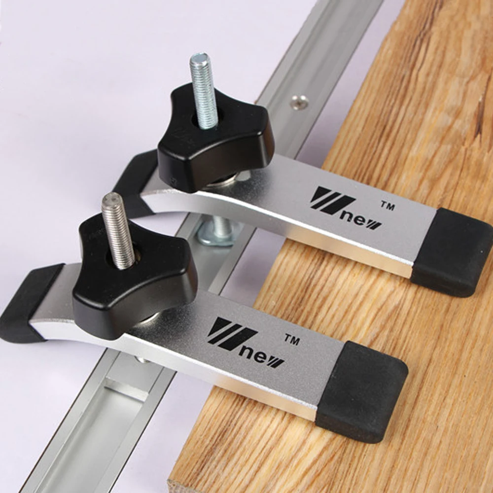 

Metal Quick Acting Hold Down Clamp T-Slot T-Track Clamping Kit for Wood Working