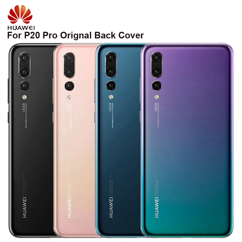 

Huawei Original Battery Glass Back Cover Door For Huawei P20 Pro Door Rear Housing Back Cover Protective Phone Cases