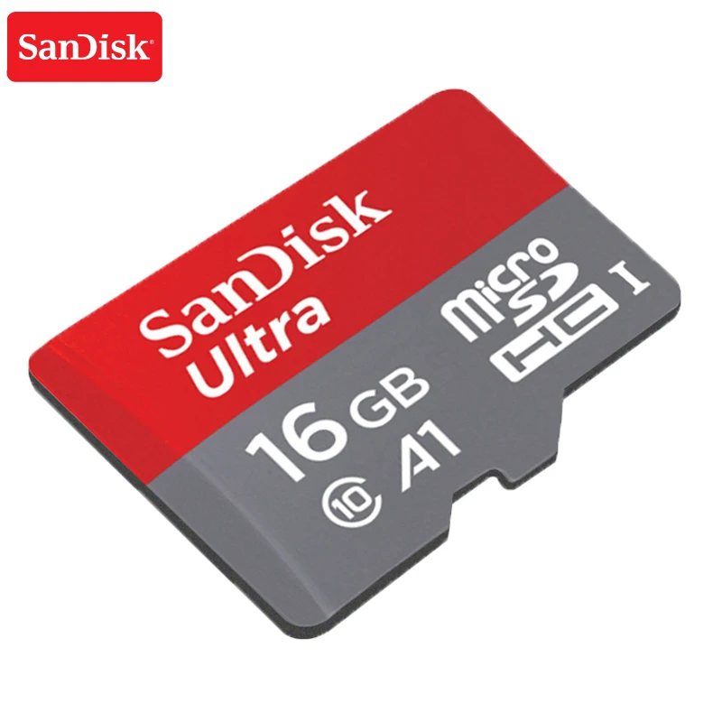 Двойной Флеш-накопитель SanDisk Micro SD карта, 16 ГБ, 32 ГБ, 64 ГБ, 128 ГБ, карта памяти, Макс 98 МБ/с. C10 U1 A1 флеш-карта памяти Micro SD для телефона компьютера SDXC карты памяти SDHC