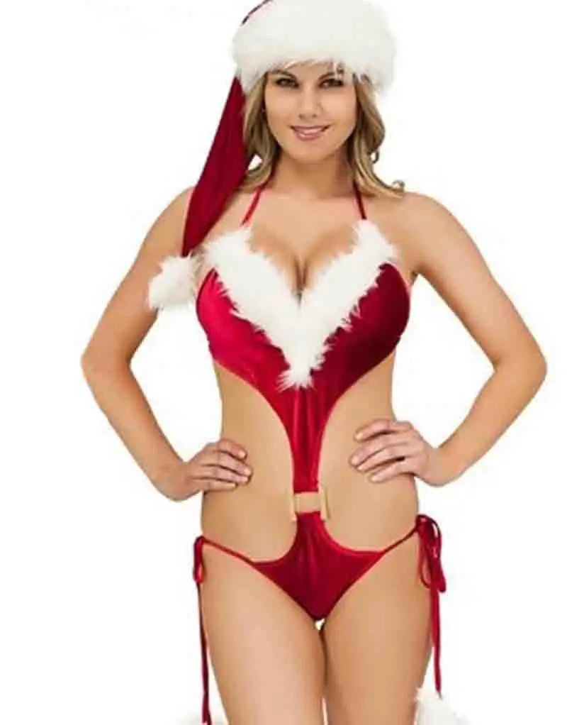 Рождественское детское нижнее белье, сексуальное, Эротическое, красная ночная рубашка в стиле порно, ночное платье с лямкой на шее, сексуальные костюмы для женщин, Санта Клаус