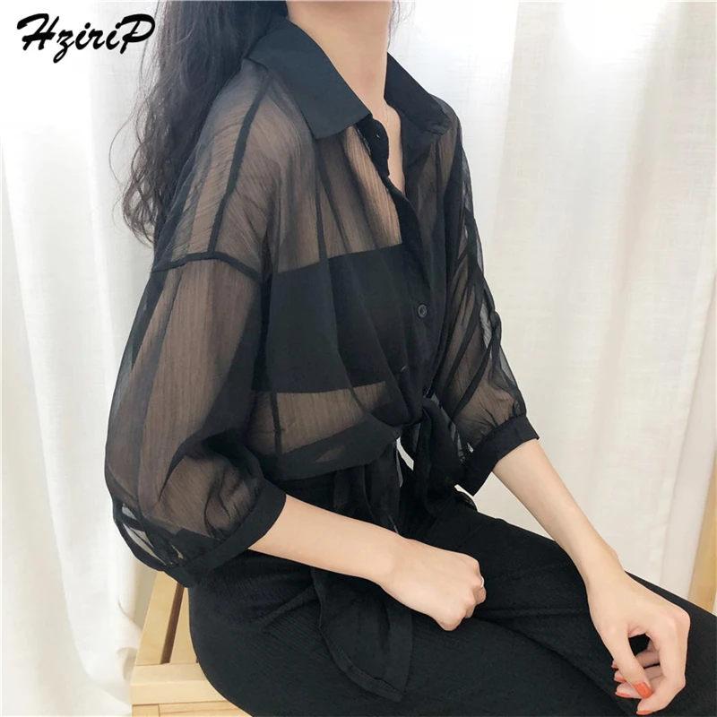 

Women Blouses 2018 Summer Fashion Loose Casual Solid Thin Shirt Long Sleeve Women Tops Sunscreen Shirts Blusas Camisas Mujer