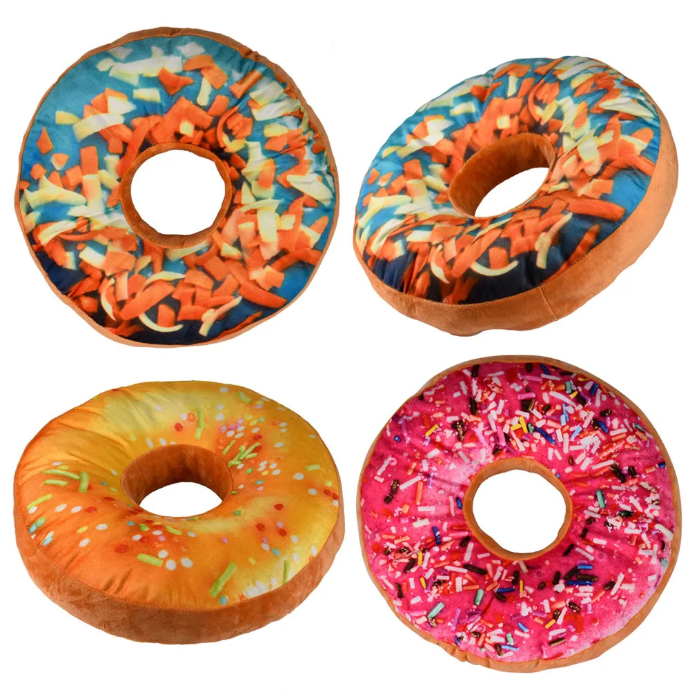 New style Doughnut Shaped Ring Plush Soft Novelty Style Cushion Pillow