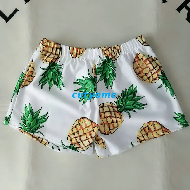Mother Daughter Father Son Matching Swimsuits Pineapple Bikini Shorts Family Swimwear Outfits Mommy And Me Dad Mom And Daughter  (3)