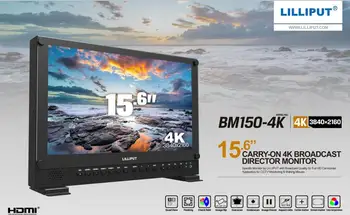 

Free ship Lilliput BM150-4K Broadcast 15.6" 4K Director Monitor ULTRA-HD 6U Rack HD SDI Monitor 3840x2160 SDI HDMI Tally VGA