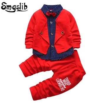 

Baby boy clothes Set Spring Autumn Casual Kids Sport suit Infant Toddler Boys Clothes Top Coat+Pants Tracksuit Set 1st birthday