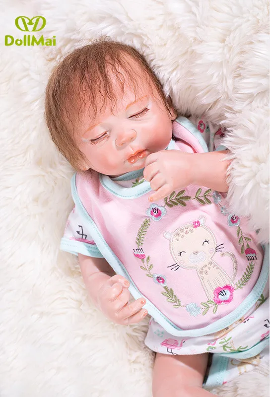 

Real baby doll reborn 20"50cm soft silicone reborn baby dolls lifelike child girls toy dolls gift bebes reborn realista boneca