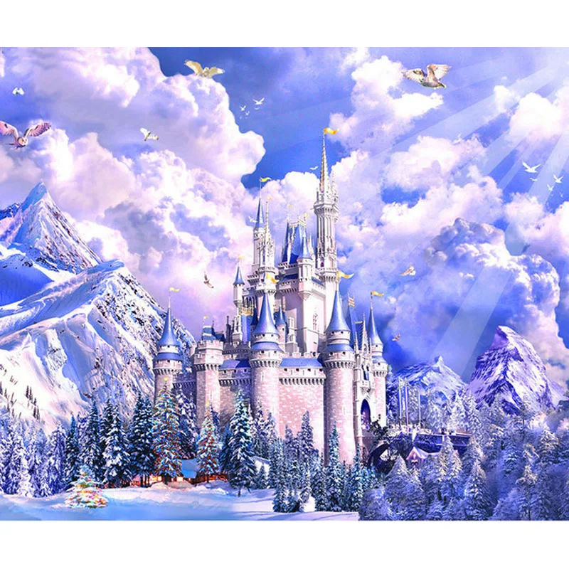 

YIKEE diamond painting Castle,diamont painting,5 d diamond painting Y731
