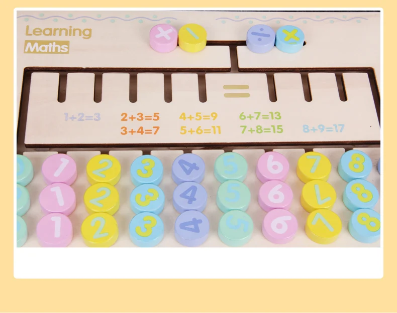 Brinquedos do Bebê Auxiliares de Ensino Educativos de Madeira para Crianças Montessori Cedo Aprender Cálculo Matemática Brinquedo Labirinto Digital Brinquedos 16 Cheap Brinquedos mat.
