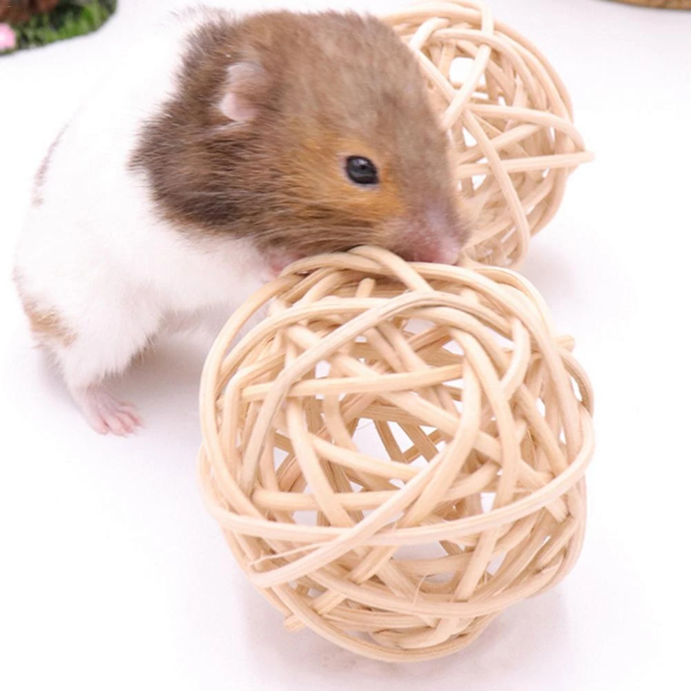 Rattan Zweig Ball Fur Kaninchen Syrischen Hamster Kleine Tiere Schleifen Zahne Spielzeug Fur Hamster Pet Waren Toys Aliexpress
