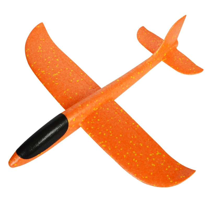 48 см большой ручной запуск метательный самолет из пеноматериала EPP модель самолета планер модель самолета открытый DIY Развивающие игрушки для детей - Цвет: Orange