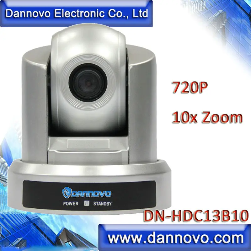 

Free Shipping DANNOVO HD USB PTZ Camera for Web Conferencing, 10x Optical Zoom 720P(DN-HDC13B10)