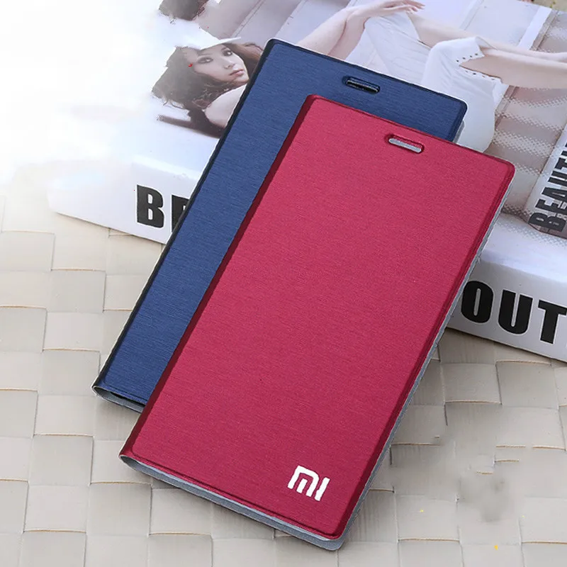 جديد وصول ل Xiaomi mi4 m4 حالة ، الفاخرة ضئيلة نمط فليب حقيبة جلد ل Xiaomi Mi4 M4 غطاء مثبت الحقيبة حامل بطاقة وظيفة