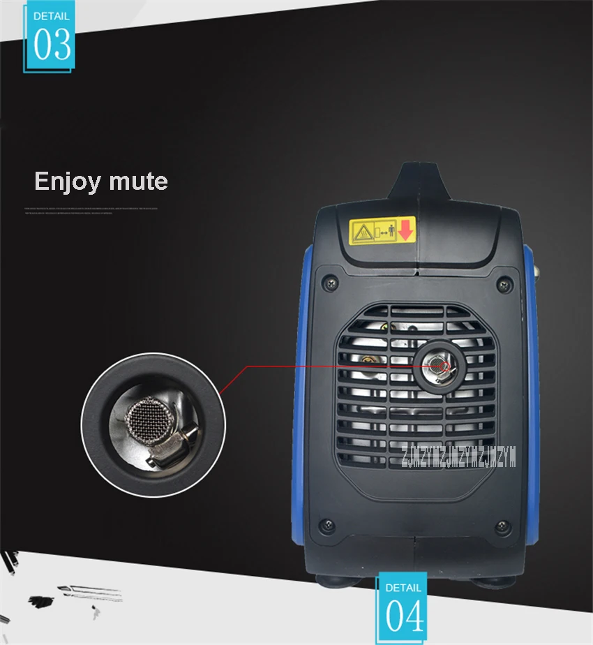 Gerador de Gasolina Acampamento ao ar Gerador a Gasolina Inversor Digital Pequeno Portátil Casa Livre Emergência 800 w 220 v 4500r - Min Xyg950i Renovação da Casa