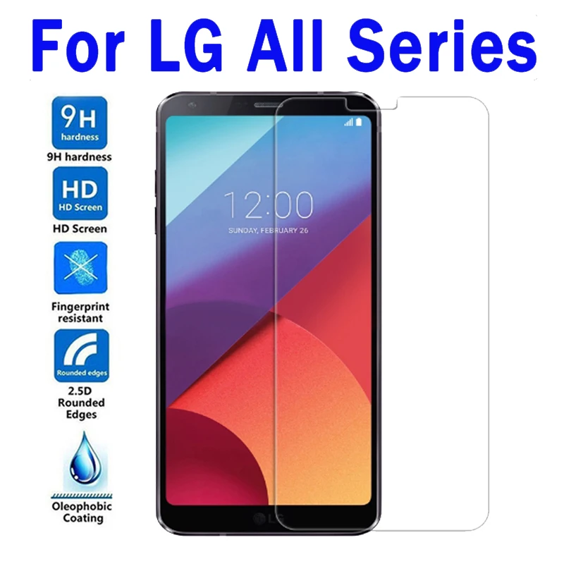 

Protective glass on the for LG G 5 6 7 screen protector film for lg v 10 20 tremp k 8 10 2017 k20 plus X Power 2 tempered glas