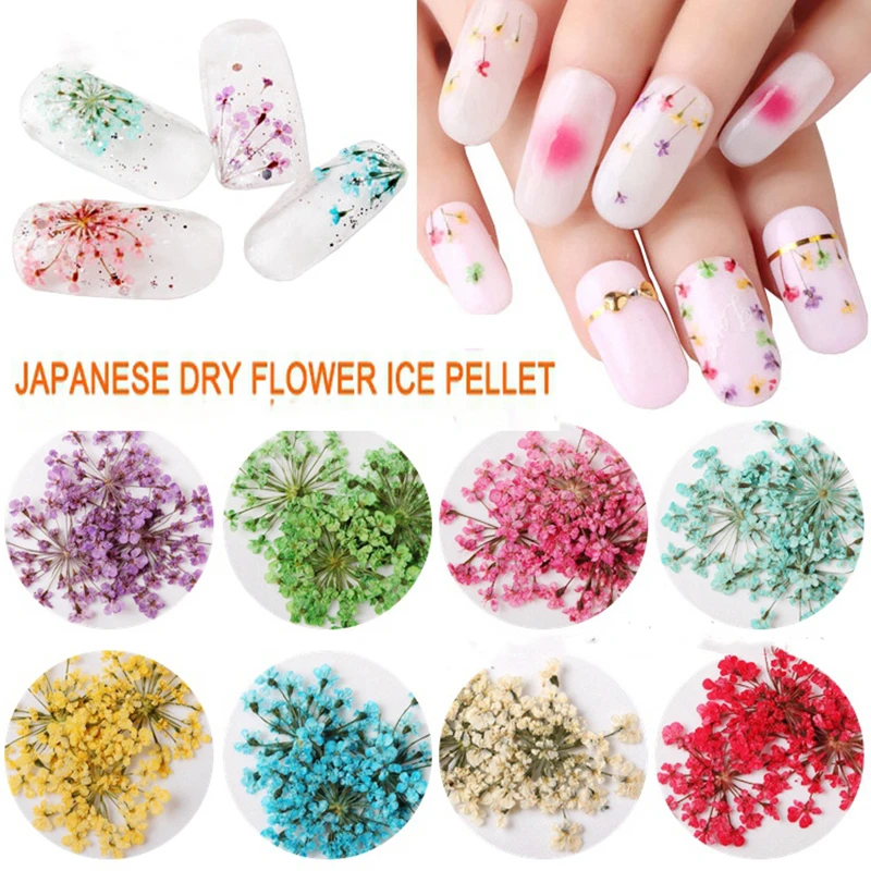 ネイルデコレーション用ドライフラワー 10個 本物のレース ネイルアート 日曜大工のヒント 小さな花 マニキュアツール用のネイルステッカー Nail Art Decorations Dried Flower Naildried Flowers Nail Art Aliexpress