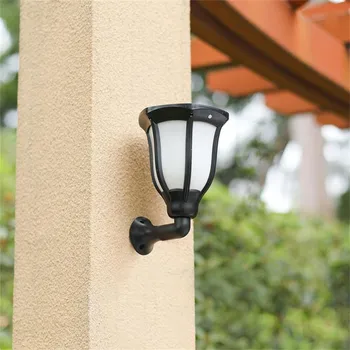 

Flickering Solar Lights Wall Light Built-in Night Sensor 96 LED