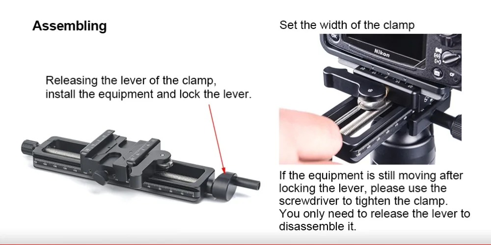 SUNWAYFOTO MFR-150 макро фокусировочная направляющая/MRF-150S макро фокусировочная направляющая с винтовым зажимом-зажим для ручек 4-полосная слайдер