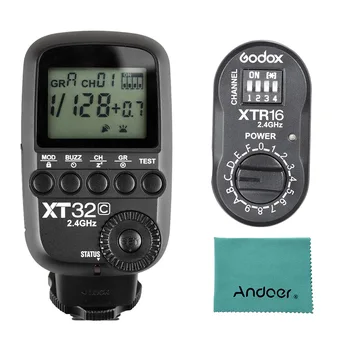 

Godox XT32C Wireless Power-Control Flash Trigger Transmitter Built-in 2.4G Wireless X System 1/8000s HSS for Canon Cameras