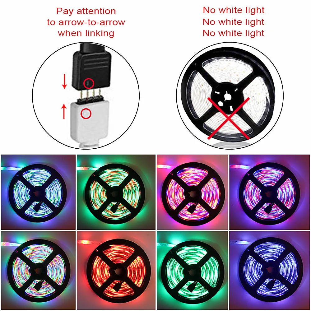 LED Strip Light Flexible Neon Backlight TV Lights For Home Living Room Decoration Waterproof tira Led Diode Tape 12V RGB Strip (2)