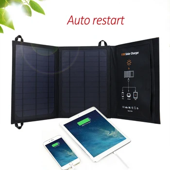 

5V 11W Monocrystalline Solar Panel Solar Battery Charger for iOS Android Phone Tablet MP3 Player Dual USB Ports Solar Cell