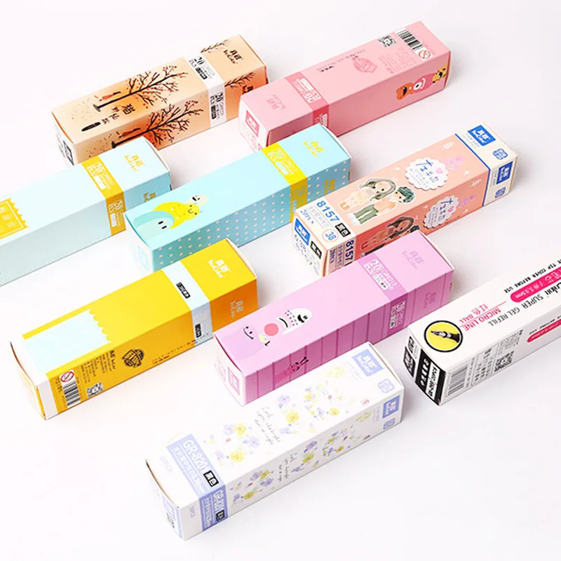 Coloffice kawaii 20 шт./кор. гелевая ручка повторная заливка иглы гель новая 0 38/0 35 мм