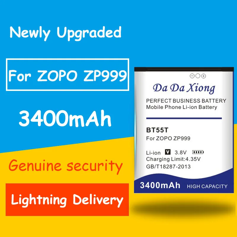 Лидер продаж 3400 мАч BT55T Батарея для ZOPO 999 998 9530 9520 3X ZP998 ZP999 ZP3X ZP9520 ZP9530 | Мобильные