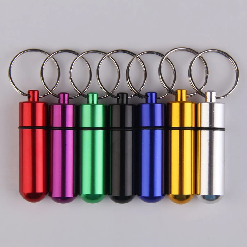 Small Aluminum Alloy Self Defense First Aid Drug Pill Medicine Kits Storage Case Gallipot Keychain Outdoor Sports Survival Tools Chain Key Chain Cchain Kit Aliexpress