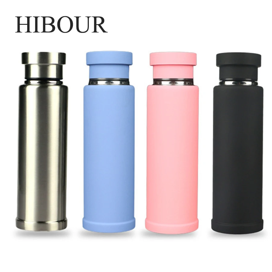 HIBOUR Fashion office Vacuum Bottle Thermos Travel Water Cup Tea Flasks