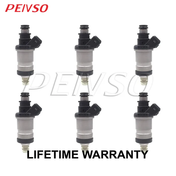 

PEIVSO 6pcs 06164-P0A-000 Fuel Injector For ACURA LEGEND 1986~1995 3.2L V6 HONDA PRELUDE 2.3L 1992~1996 ACCORD 2.2L 1990~1997