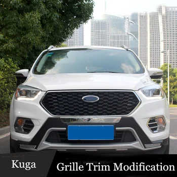 

CAR ACCESSORIES MODIFIED FRONT RACING GRILLS ABS GRILL MESH RAPTOR GRILLE MASK TRIMS COVER FIT FOR ESCAPE KUGA 2017 2018 2019