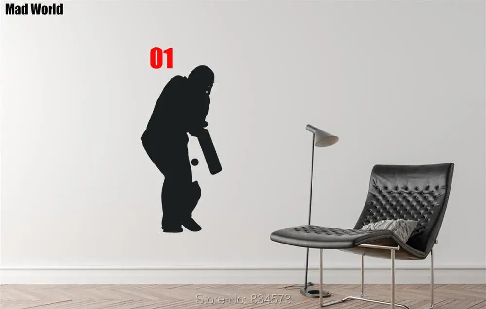 Cricket Batsman Player Sports Silhouette 01 56 105H 2