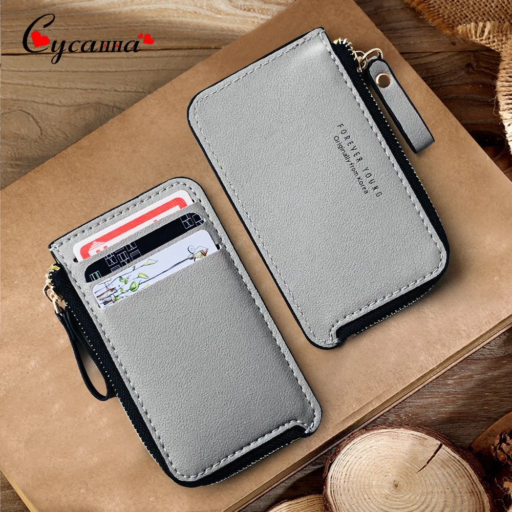 

Small Women Leather Wallets Short Wallet Fashion Men Slim Business Card Case Lady Small Coin Purse Design Cute Male Card Holder