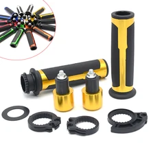 Универсальный 7/8 ''22 мм алюминиевый винтажный резиновый комплект рукоятка мотоцикла Мото rbike мото велосипед Руль крышка наборы для yamaha honda