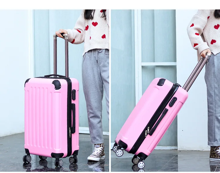 20 "24" дюймов чемодан на колесиках мешок ABS Материал походная коробка, прочный абразивный Универсальный чемодан на колесиках