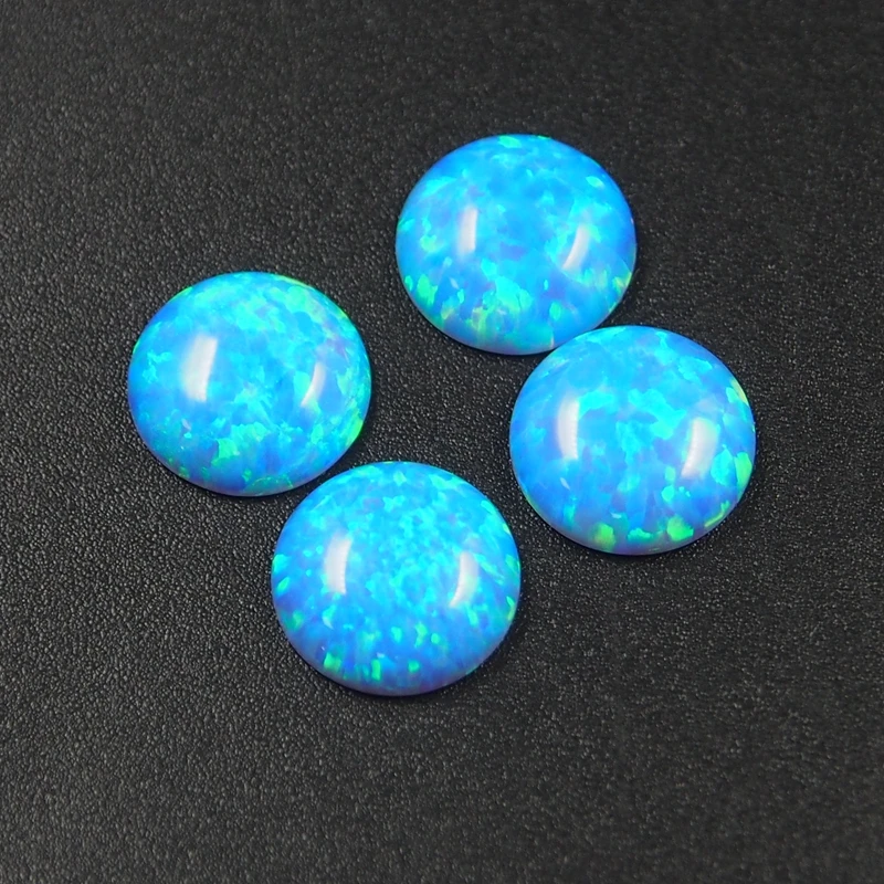Blue Opal cabochon Beads stone Opal 6mm cabochon stone for ring making