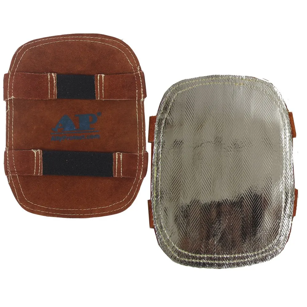 Welding Gloves' Pad High Heat Protection Pad Aluminized & Cowhide Leather Anti Flame Stitching Welding Pad Welding Gloves' Pad High Heat Protection Pad Aluminized & Cowhide Leather Anti Flame Stitching Welding Pad