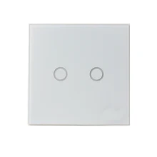 Yobang безопасности Z-wave плюс настенный выключатель света 2CH банды ЕС домашний переключатель сенсор Совместимость с 300 сериями и 500 серий дома