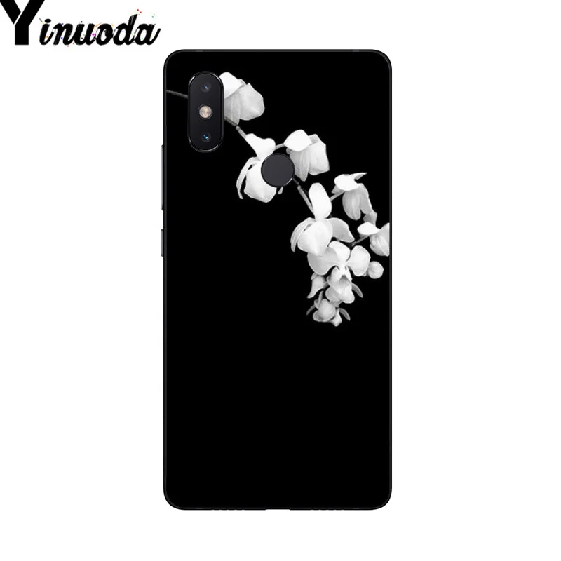Yinuoda цветок белая Орхидея Diy печать рисунок чехол для телефона Xiaomi Mi 6 Mix2 Mix2S Note3 8 8SE