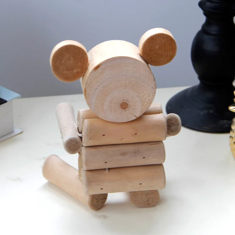 Wood Bear Figurines (12)