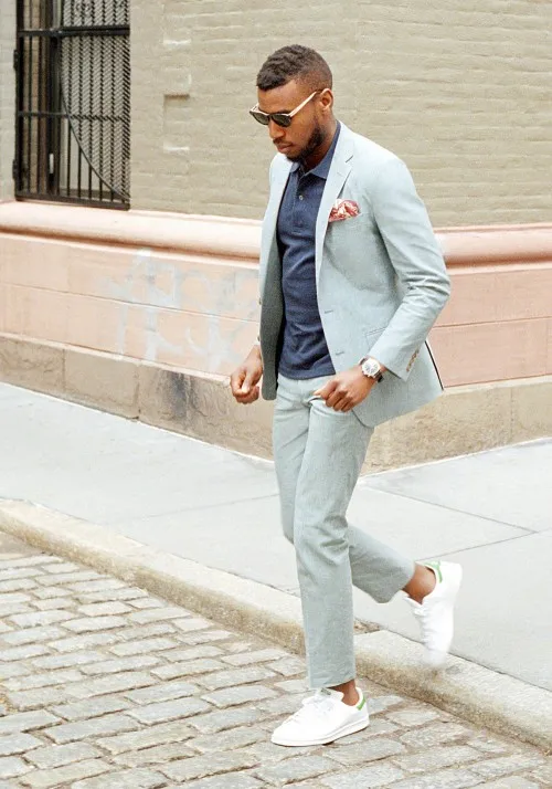 suit with stan smiths