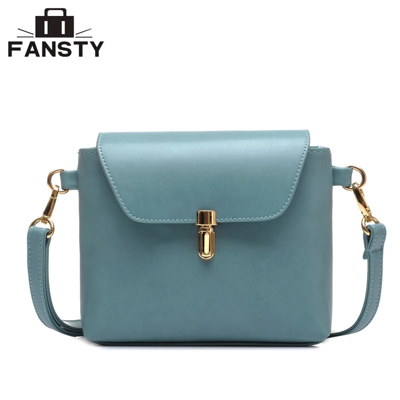 

Fashion Designer Women Messenger Bag Vintage Mini Square Lady Shoulder Cross Body Bag Simple Solid PU Leather Female Flap Bag