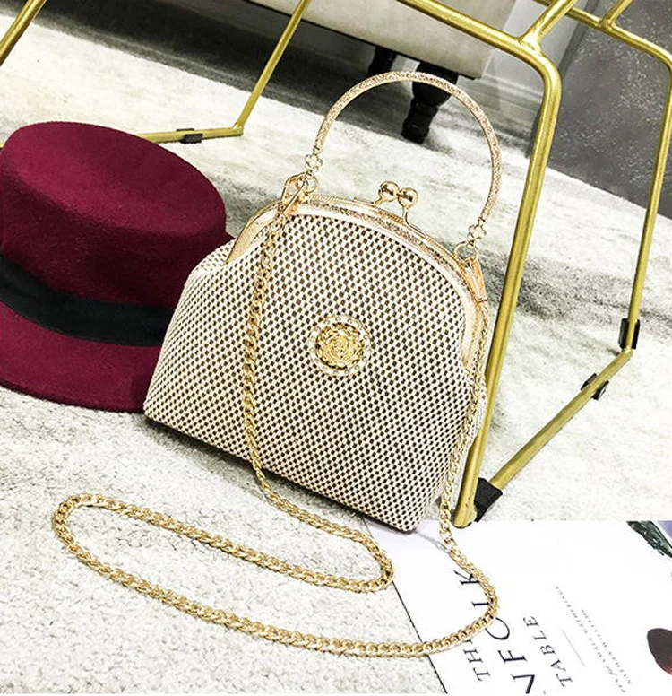bags women shoulder crossbody bag shell kiss lock bag women's handbag (10)