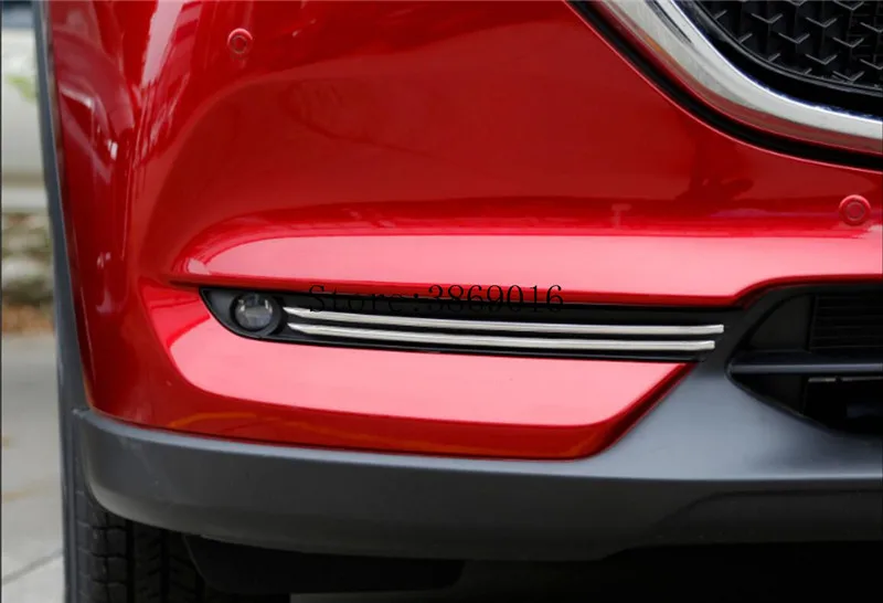 ABS Chrome Front Fog Light Lamp Cover Trim Fit For Mazda CX 5 CX5 2017