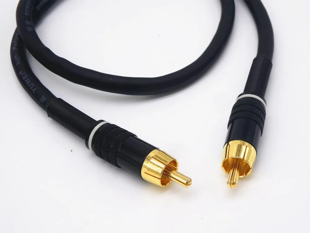 

4N OFC HIFI 2RCA Male Audio Cable Professional tube amp audio cable high quality shielding signal interference RCA audio cable