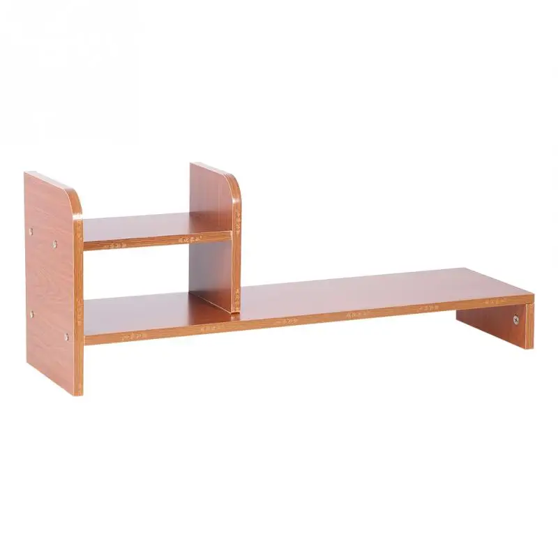 

Wooden Monitor Stand LCD Computer Screen Monitor Riser Desktop Storage Slots for Office Supplies Notebook TV