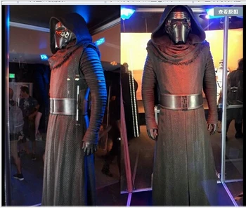 

Star Wars 7:The Force Awakens Kylo Ren Adult Uniform Black Cloak Coat Moive Jedi Halloween Cosplay Costumes For Men Women XS-3XL