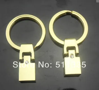 

20pcs/lot 8mm gold color key chain keychains connector fit for 8mm band