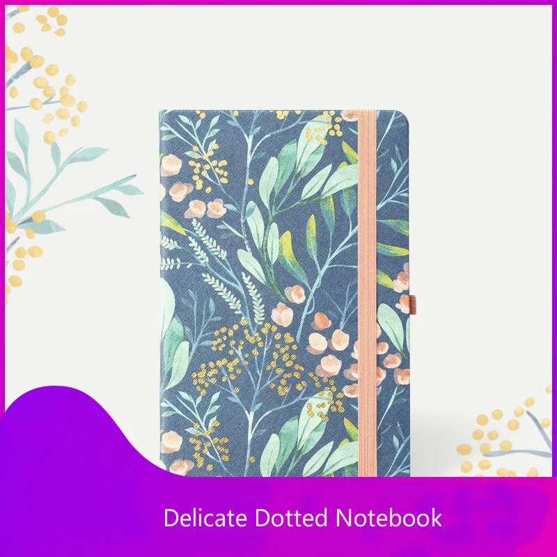 

Korea Creative Novelty Dotted Notebook Retro Portable Diary Notebook Thicken Hardcover Marble Design Dotted Bullet Journal Bujo